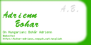 adrienn bohar business card