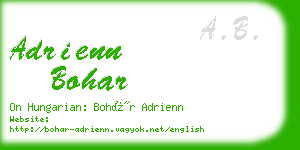 adrienn bohar business card